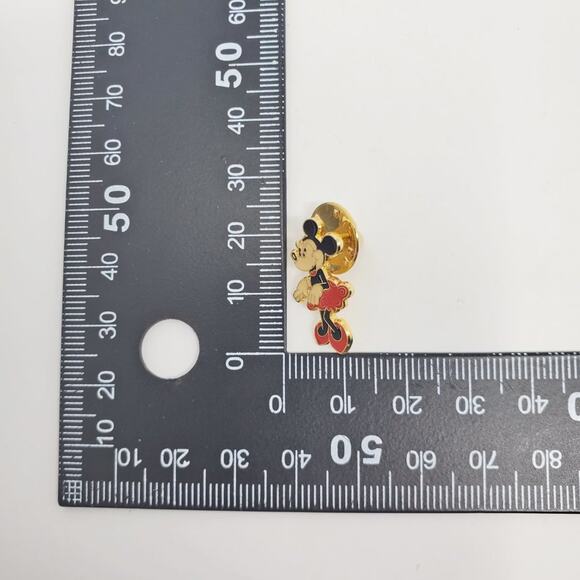 Disney Minnie Mouse Red Dress Small Enamel Pin Brooch - Picture 6 of 6